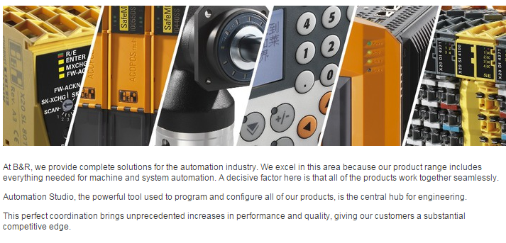 B&R industrial automation products