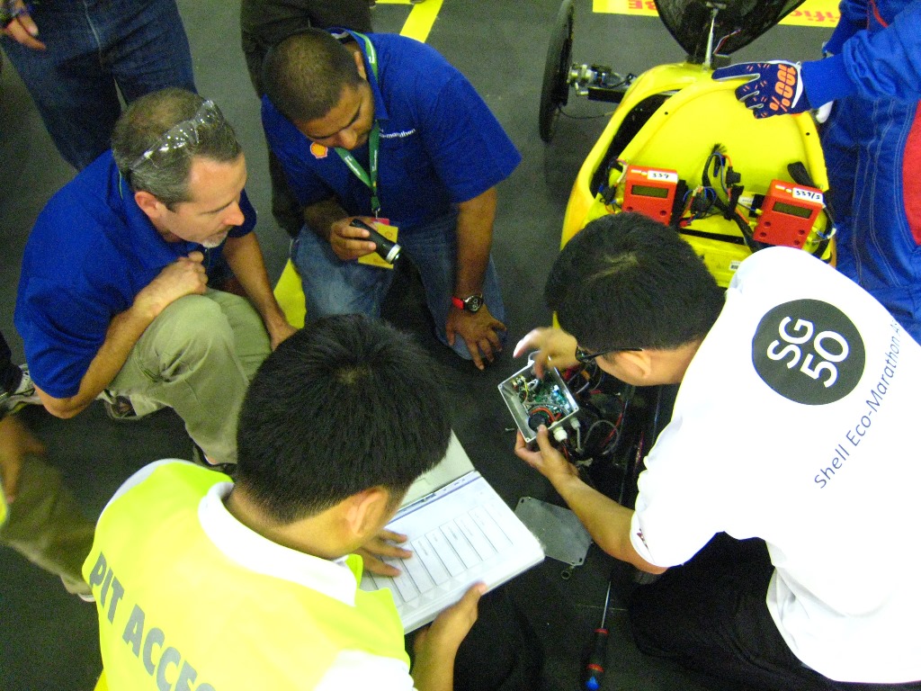 EcoTraveller undergoing technical inspection