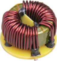 Toroidal common-mode choke wound with magnet wire for EMI and EMC suppression